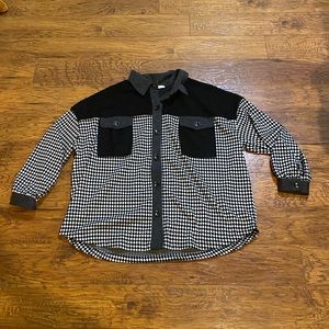 Ces Femme Black and Grey Shacket